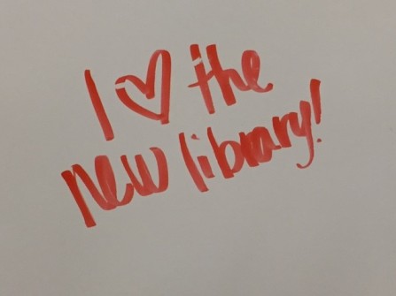student comment love the new library
